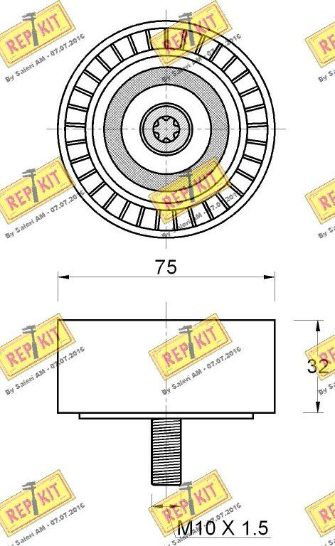 REPKIT RKT3669 - Parazīt / Vadrullītis, Ķīļrievu siksna ps1.lv