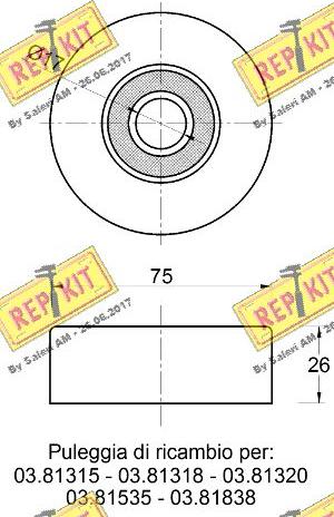 REPKIT RKT3630 - Parazīt / Vadrullītis, Ķīļrievu siksna ps1.lv