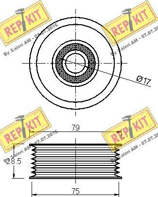 REPKIT RKT3019 - Parazīt / Vadrullītis, Ķīļrievu siksna ps1.lv