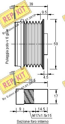 REPKIT RKT3151 - Piedziņas skriemelis, Ģenerators ps1.lv