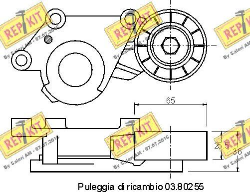 REPKIT RKT3126 - Parazīt / Vadrullītis, Ķīļrievu siksna ps1.lv