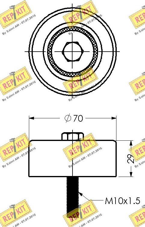 REPKIT RKT3385 - Parazīt / Vadrullītis, Ķīļrievu siksna ps1.lv