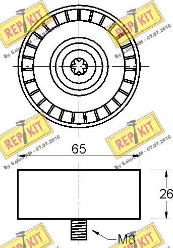 REPKIT RKT3217 - Parazīt / Vadrullītis, Ķīļrievu siksna ps1.lv