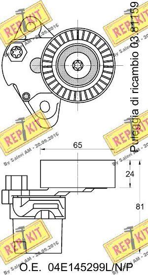 REPKIT RKT3782 - Siksnas spriegotājs, Ķīļsiksna ps1.lv