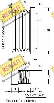 REPKIT RKT2970 - Piedziņas skriemelis, Ģenerators ps1.lv