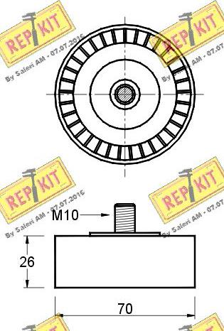 REPKIT RKT2459 - Parazīt / Vadrullītis, Ķīļrievu siksna ps1.lv