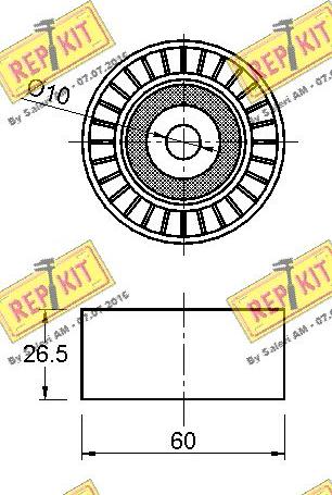 REPKIT RKT2487B - Parazīt / Vadrullītis, Ķīļrievu siksna ps1.lv