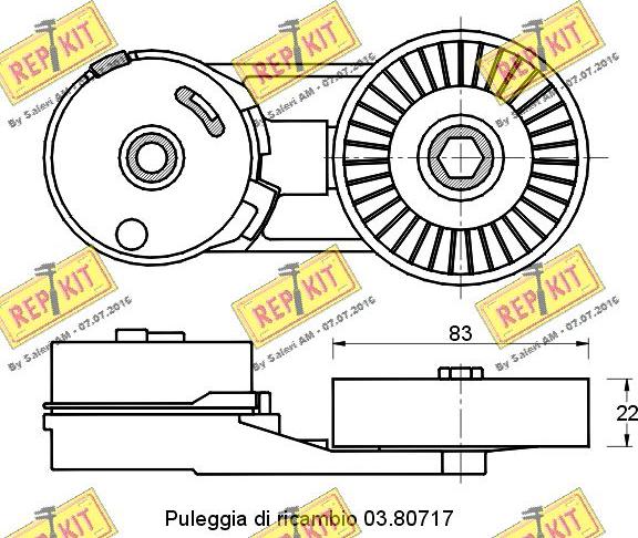 REPKIT RKT2432 - Siksnas spriegotājs, Ķīļsiksna ps1.lv