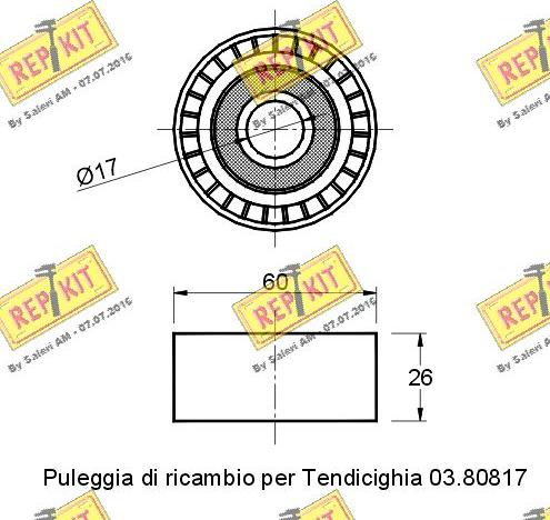 REPKIT RKT2534 - Parazīt / Vadrullītis, Ķīļrievu siksna ps1.lv