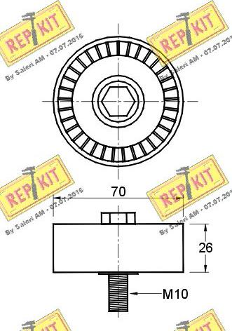 REPKIT RKT2666 - Parazīt / Vadrullītis, Ķīļrievu siksna ps1.lv