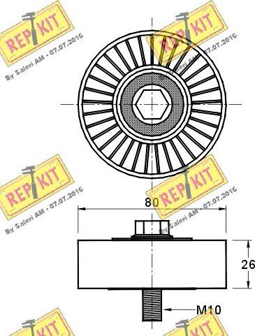 REPKIT RKT2667 - Parazīt / Vadrullītis, Ķīļrievu siksna ps1.lv