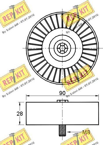 REPKIT RKT2680 - Parazīt / Vadrullītis, Ķīļrievu siksna ps1.lv