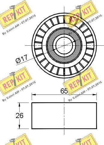 REPKIT RKT2638 - Parazīt / Vadrullītis, Ķīļrievu siksna ps1.lv