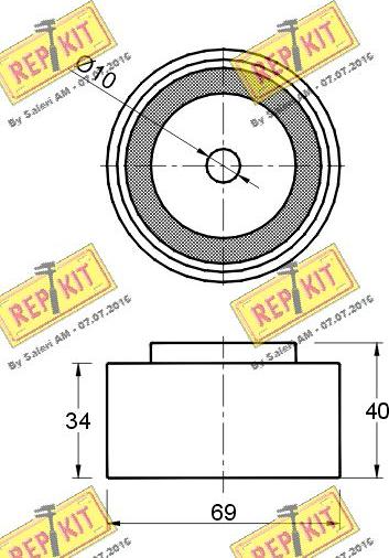 REPKIT RKT2625 - Parazīt / Vadrullītis, Zobsiksna ps1.lv