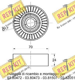 REPKIT RKT2190 - Parazīt / Vadrullītis, Ķīļrievu siksna ps1.lv