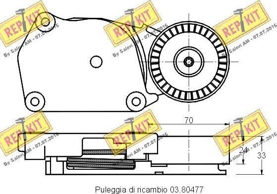 REPKIT RKT2192 - Siksnas spriegotājs, Ķīļsiksna ps1.lv