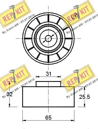 REPKIT RKT2166 - Parazīt / Vadrullītis, Ķīļrievu siksna ps1.lv