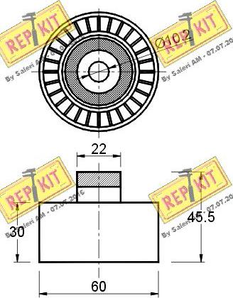 REPKIT RKT2186 - Parazīt / Vadrullītis, Ķīļrievu siksna ps1.lv