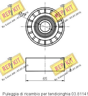 REPKIT RKT2858 - Parazīt / Vadrullītis, Ķīļrievu siksna ps1.lv