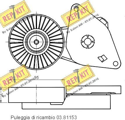 REPKIT RKT2868 - Siksnas spriegotājs, Ķīļsiksna ps1.lv