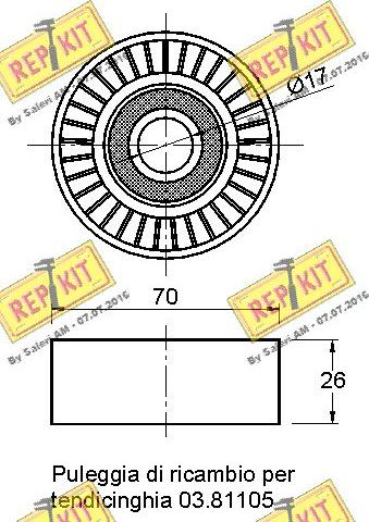 REPKIT RKT2820 - Parazīt / Vadrullītis, Ķīļrievu siksna ps1.lv