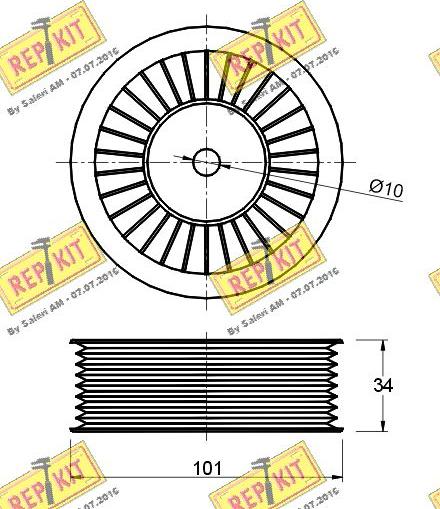 REPKIT RKT2331 - Parazīt / Vadrullītis, Ķīļrievu siksna ps1.lv