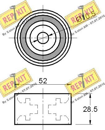 REPKIT RKT2255 - Parazīt / Vadrullītis, Zobsiksna ps1.lv