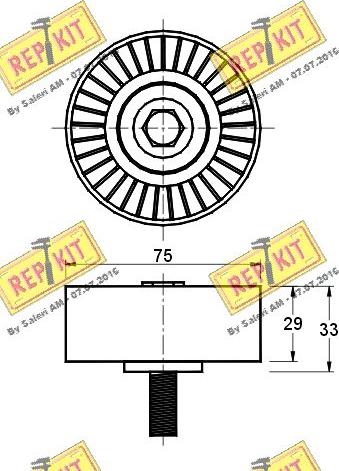 REPKIT RKT2264 - Parazīt / Vadrullītis, Ķīļrievu siksna ps1.lv