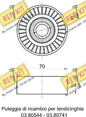 REPKIT RKT2261 - Parazīt / Vadrullītis, Ķīļrievu siksna ps1.lv