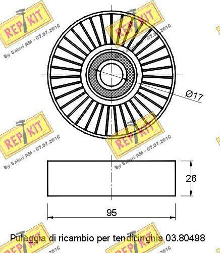 REPKIT RKT2286 - Parazīt / Vadrullītis, Ķīļrievu siksna ps1.lv