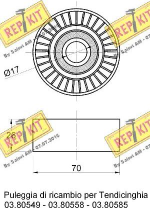 REPKIT RKT2283 - Parazīt / Vadrullītis, Ķīļrievu siksna ps1.lv