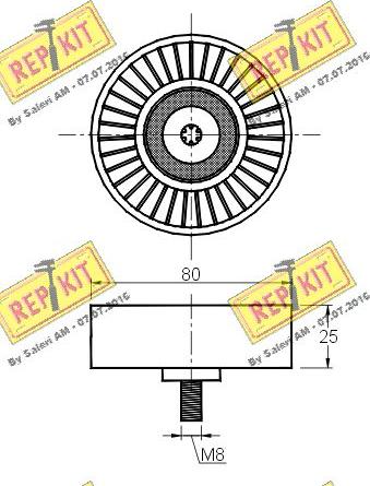 REPKIT RKT2756 - Parazīt / Vadrullītis, Ķīļrievu siksna ps1.lv