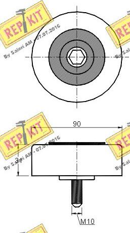 REPKIT RKT2761 - Parazīt / Vadrullītis, Ķīļrievu siksna ps1.lv