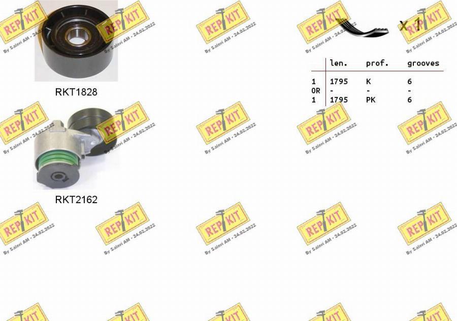 REPKIT RKTA0052 - Ķīļrievu siksnu komplekts ps1.lv