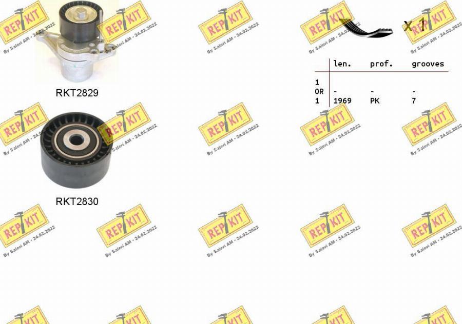 REPKIT RKTA0136 - Ķīļrievu siksnu komplekts ps1.lv