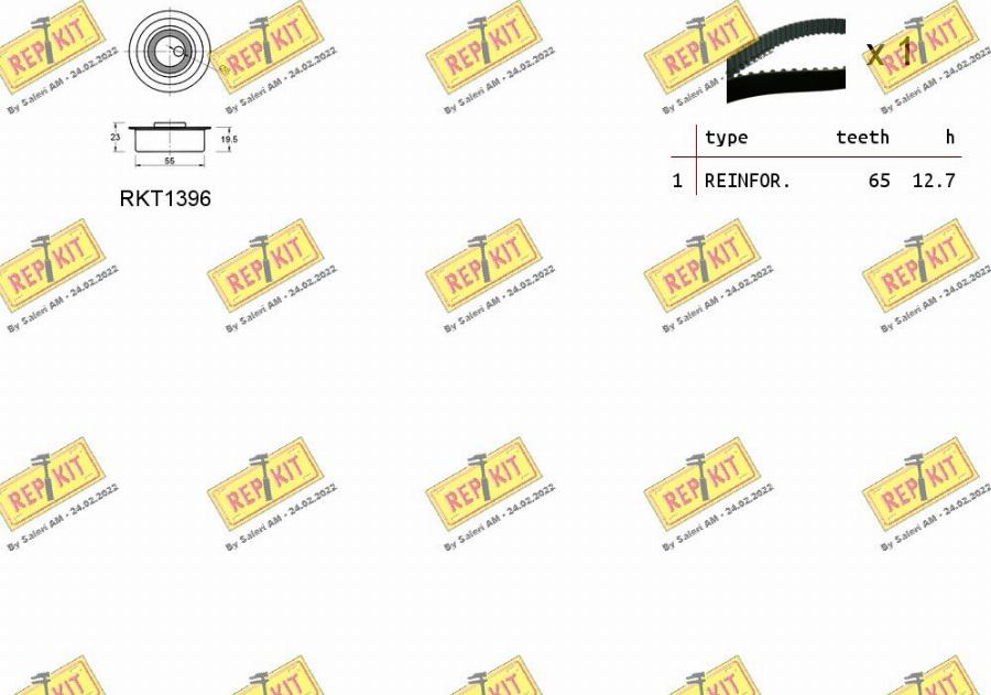 REPKIT RKTK0998 - Zobsiksnas komplekts ps1.lv