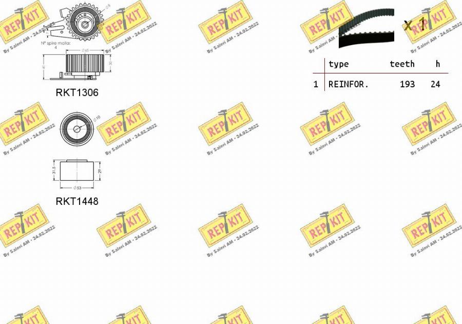 REPKIT RKTK0949 - Zobsiksnas komplekts ps1.lv