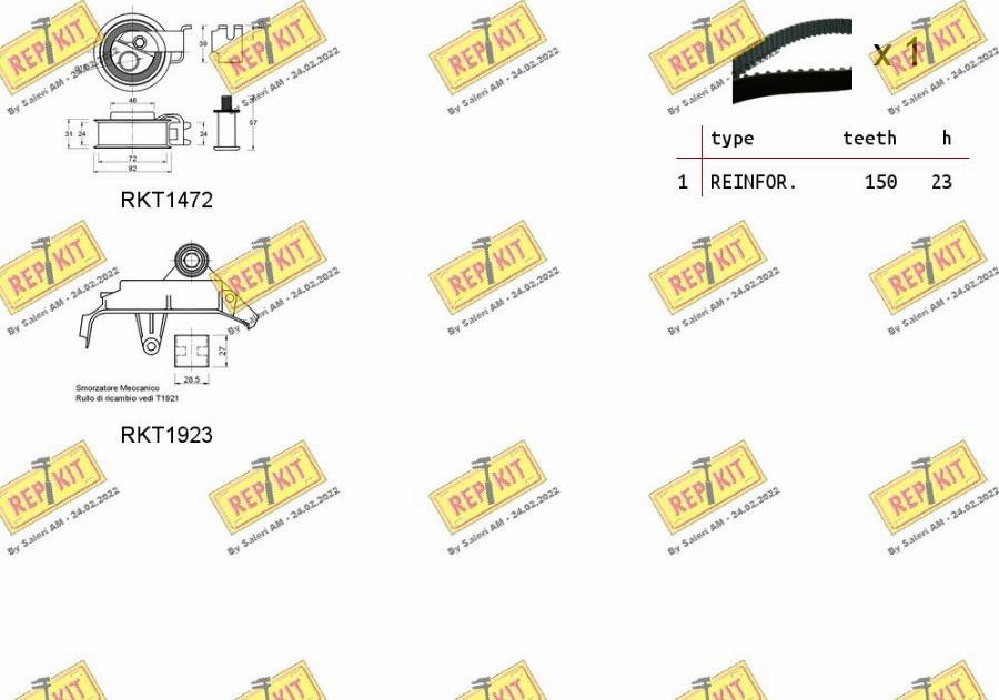 REPKIT RKTK0909 - Zobsiksnas komplekts ps1.lv