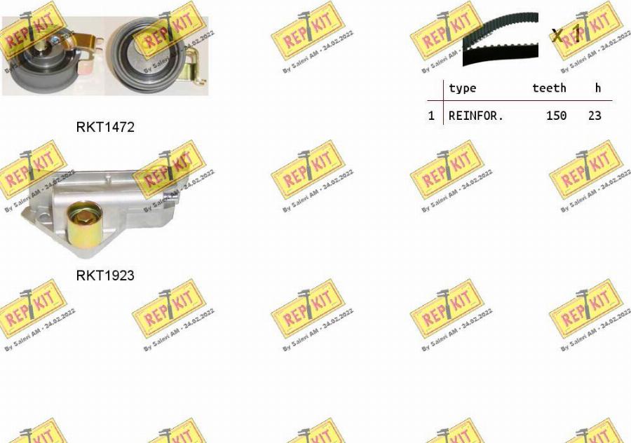 REPKIT RKTK0909 - Zobsiksnas komplekts ps1.lv