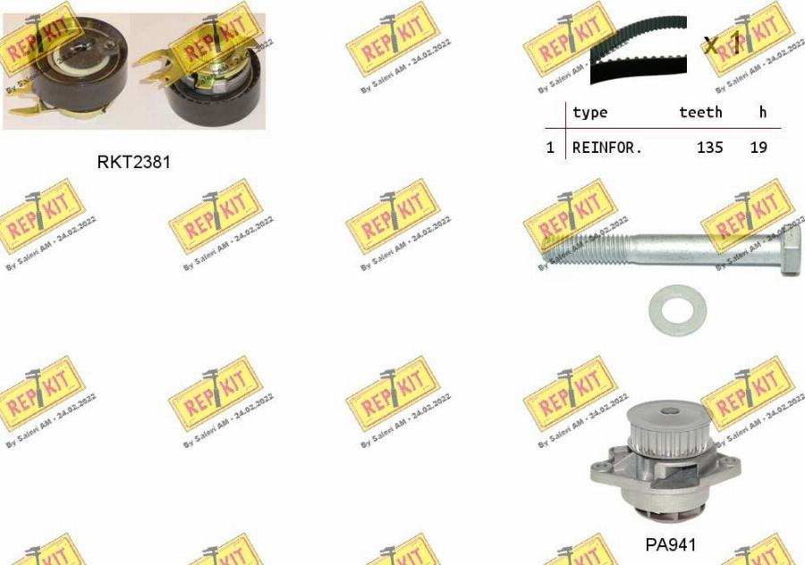 REPKIT RKTK0902PA - Ūdenssūknis + Zobsiksnas komplekts ps1.lv