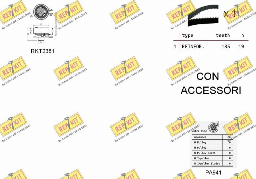 REPKIT RKTK0902PA - Ūdenssūknis + Zobsiksnas komplekts ps1.lv