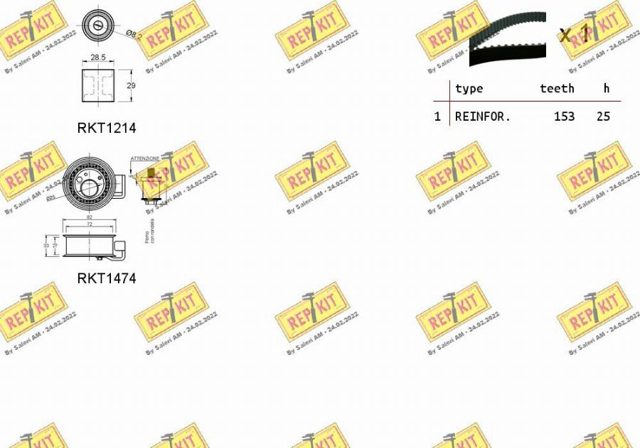 REPKIT RKTK0910 - Zobsiksnas komplekts ps1.lv