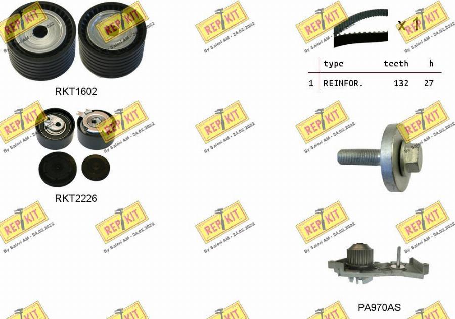 REPKIT RKTK0912PA - Ūdenssūknis + Zobsiksnas komplekts ps1.lv