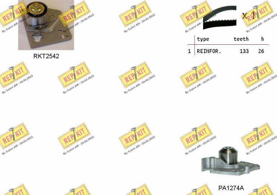 REPKIT RKTK0931PA - Ūdenssūknis + Zobsiksnas komplekts ps1.lv