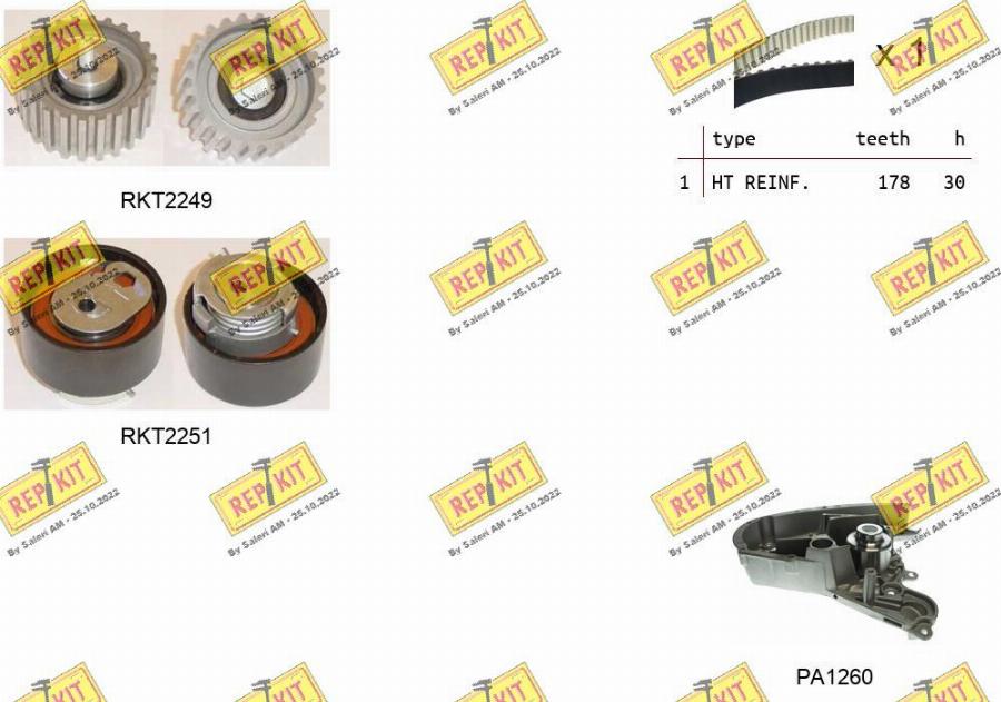 REPKIT RKTK0925PA - Ūdenssūknis + Zobsiksnas komplekts ps1.lv