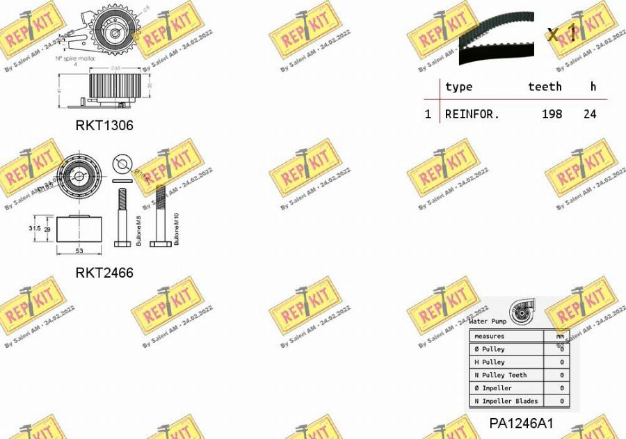 REPKIT RKTK0927PA - Ūdenssūknis + Zobsiksnas komplekts ps1.lv