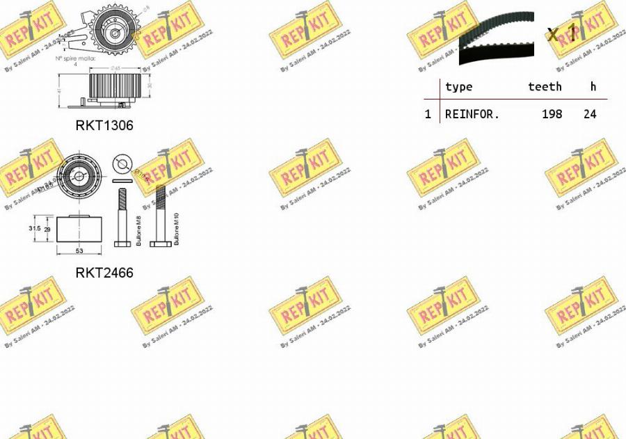 REPKIT RKTK0927 - Zobsiksnas komplekts ps1.lv