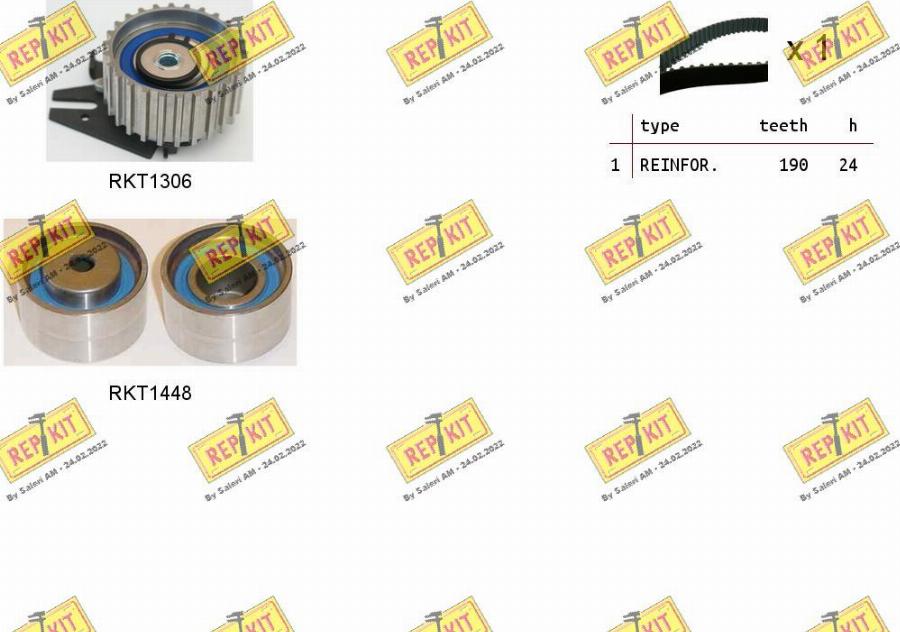 REPKIT RKTK0853 - Zobsiksnas komplekts ps1.lv