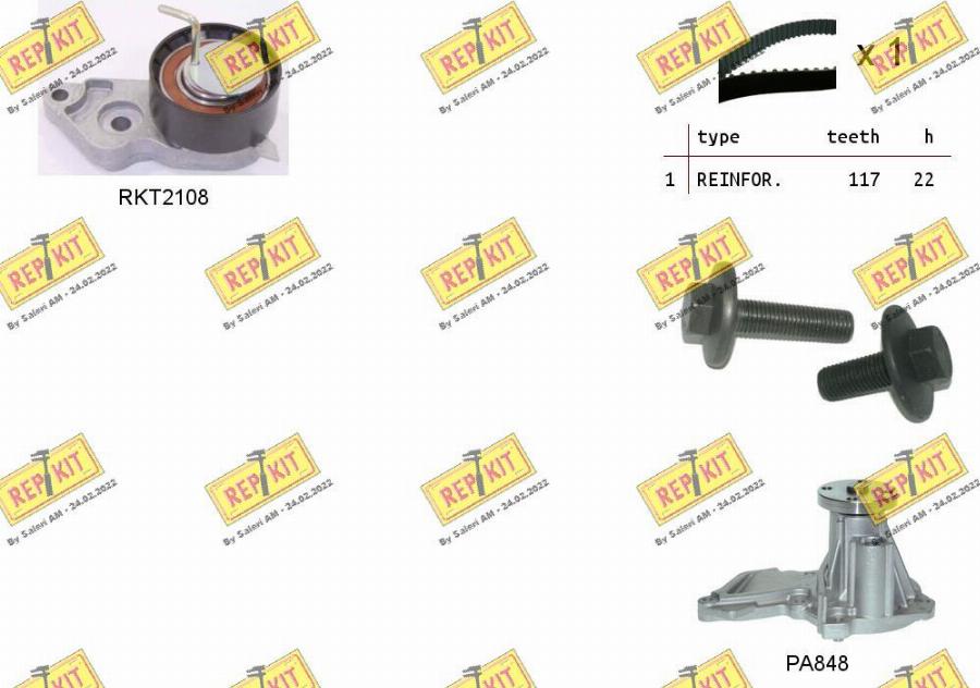 REPKIT RKTK0869PA - Ūdenssūknis + Zobsiksnas komplekts ps1.lv