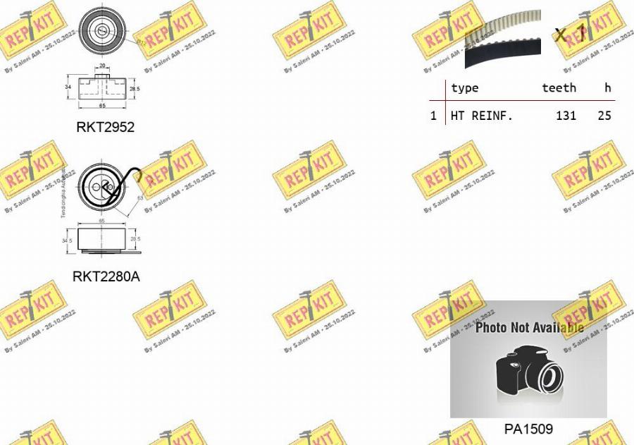 REPKIT RKTK0868APA - Ūdenssūknis + Zobsiksnas komplekts ps1.lv